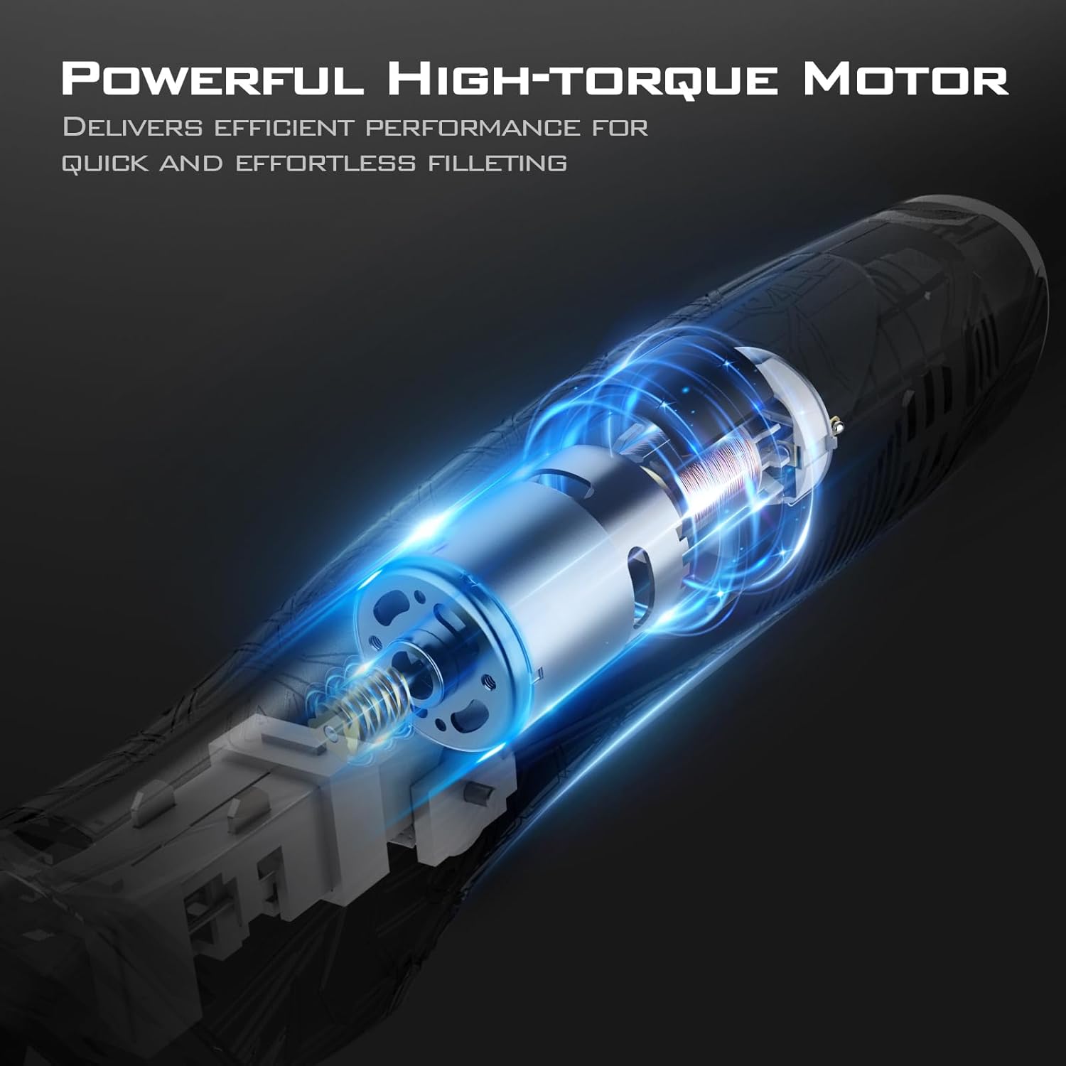 KastKing Speed Demon Pro – Cuchillo de filete eléctrico de iones de litio, cuchillo de pesca recargable inalámbrico con 4 cuchillas, motor de alto
