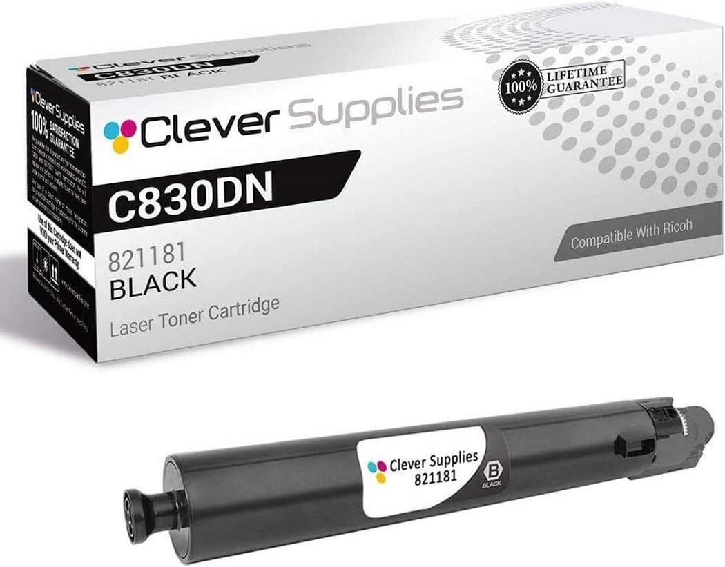 CS – Cartucho de tóner compatible para Ricoh Aficio SP C830DN 821181 color negro
