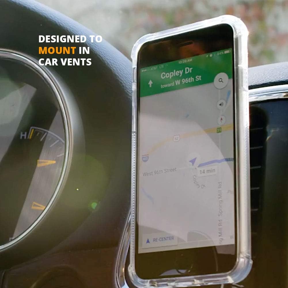 Scooch Wingman – Funda con función atril para Samsung Galaxy S10 protección contra caídas de 10 pies soporte bidireccional funda protectora a prueba
