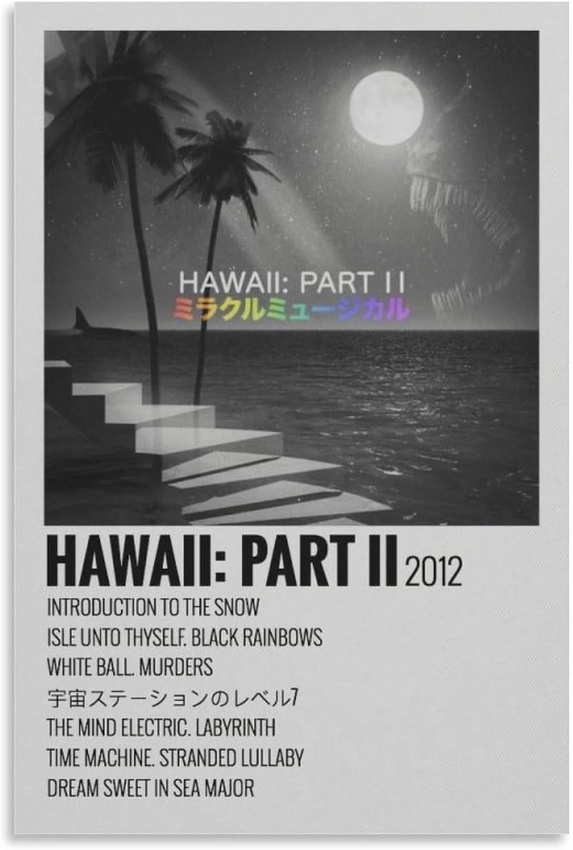 VERIMP Hawaii Part II – Póster musical milagroso para pared, pintura artística decorativa, sala de estar, dormitorio, decoración, regalo, sin marco,
