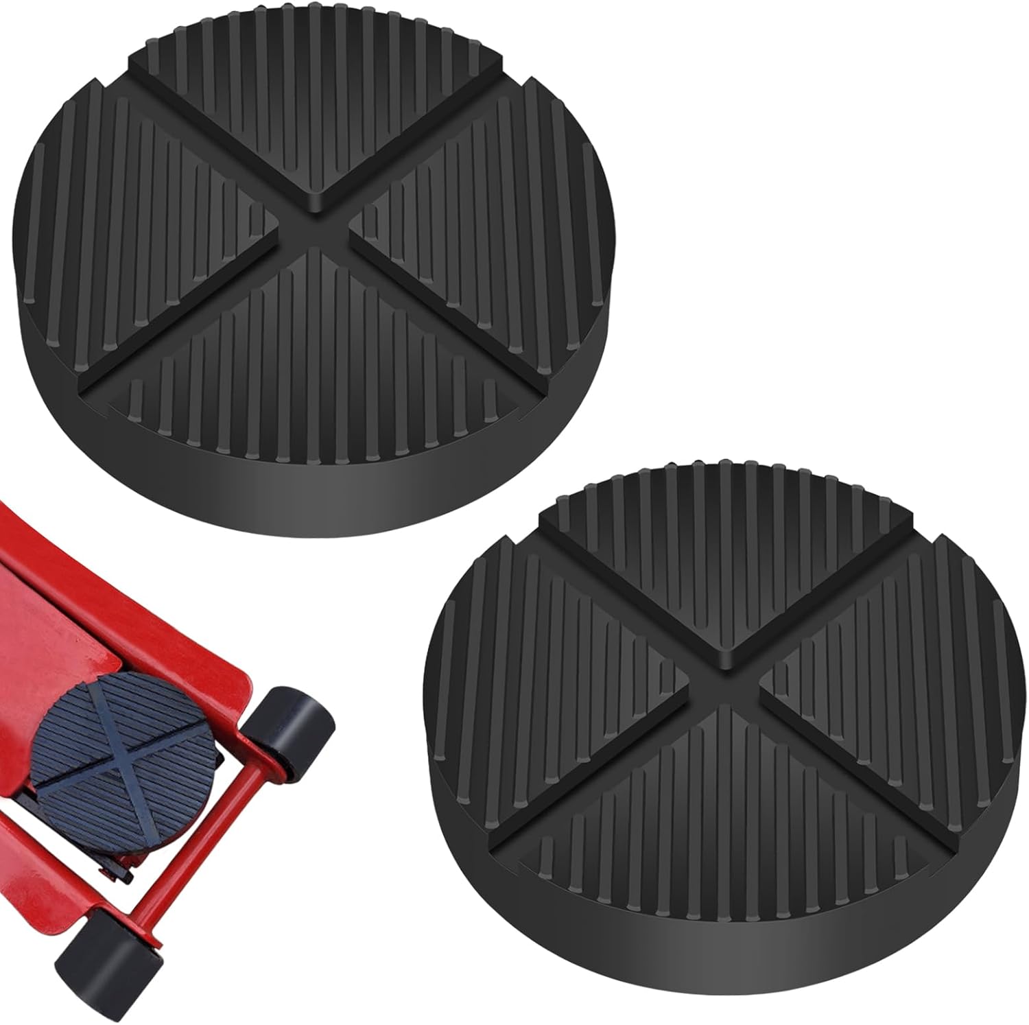 Floor Jack Rubber Pad Jegruda – Adaptador universal de almohadilla de gato, protector de riel de marco lateral de soldadura por pellizco, paquete de