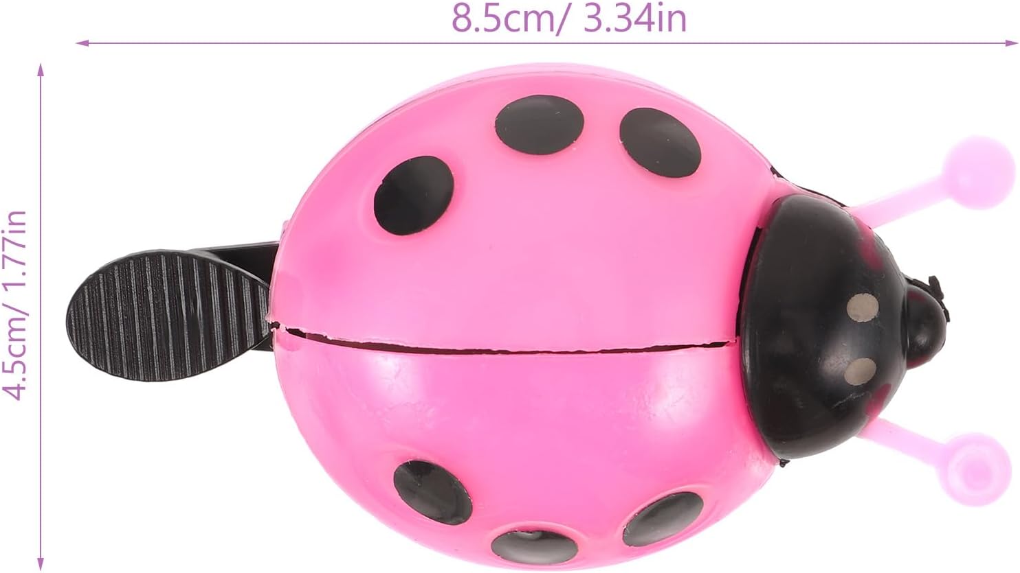 BESPORTBLE  Campana de plástico para bicicleta con forma de mariquita para niños, bicicleta, regalo para niños, color rojo