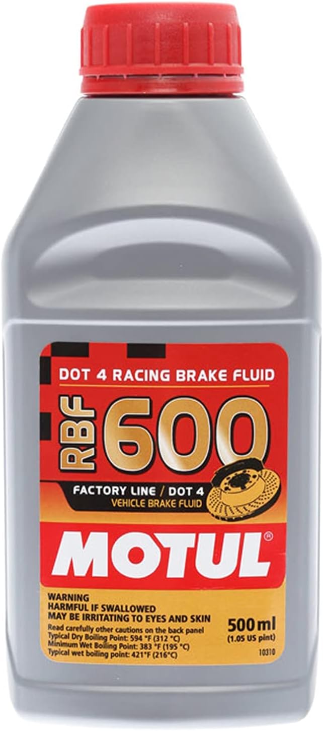Motul Powersports – Líquido de frenos 100949 RBF 600 DOT 4 100% sintético Factory Line Racing con adhesivo Motul prémium (4)