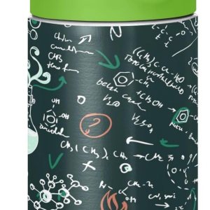 ALAZA Old Chemistry Green – Botella de agua para niños de 12 onzas con pajilla, de acero inoxidable con aislamiento al vacío, vaso para niños y niñas ALAZA Old Chemistry Green – Botella de agua para niños de 12 onzas con pajilla, de acero inoxidable con aislamiento al vacío, vaso para niños y niñas