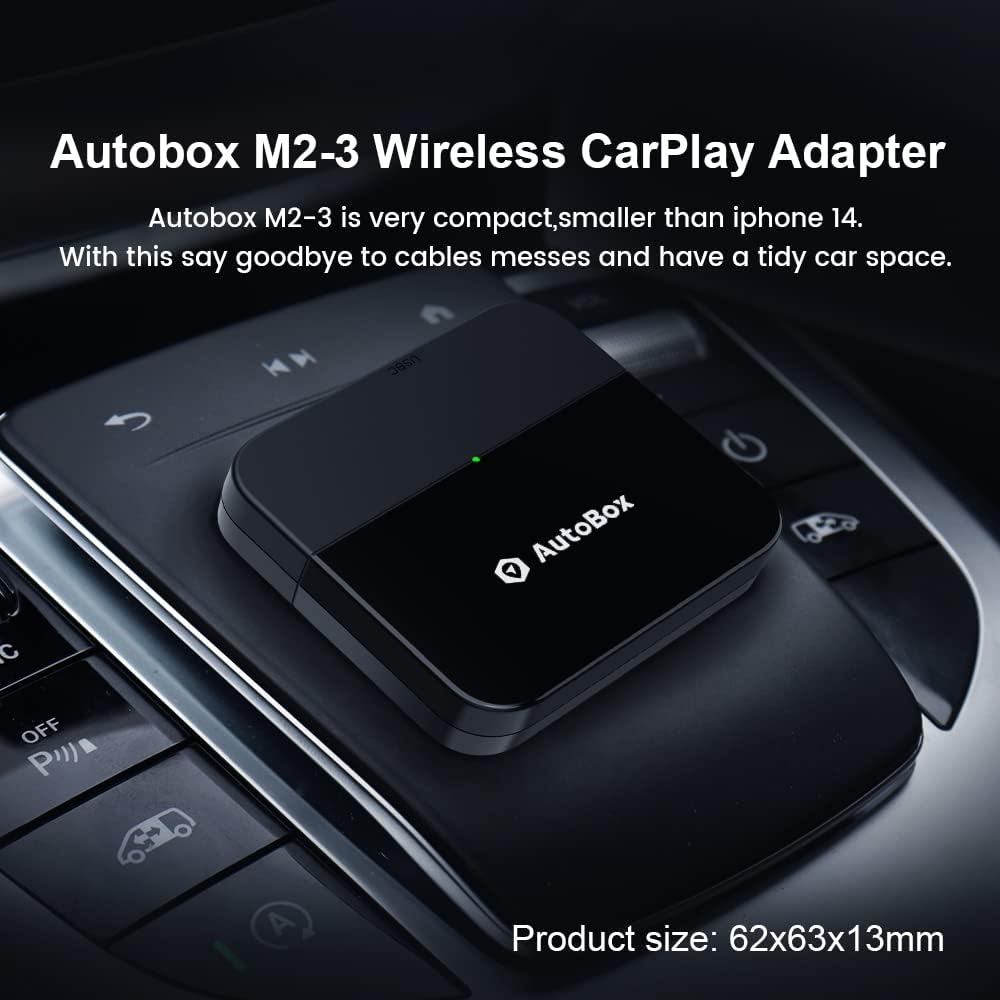 Adaptador inalámbrico Apple CarPlay, velocidad más rápida, conexión automática, Plug & Play, configuración súper fácil, para coches CarPlay con