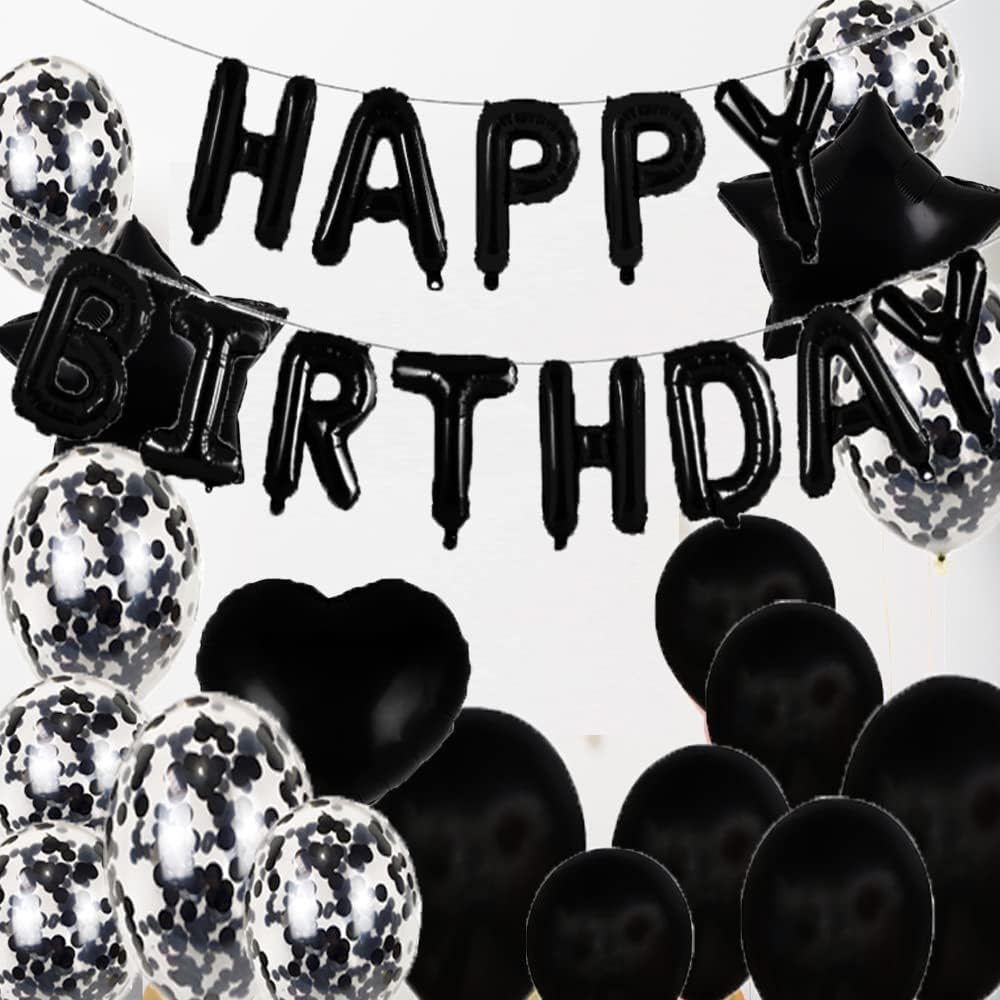 Decoraciones de cumpleaños número 70, suministros para fiestas, globos negros del número 70, globos de aluminio de Mylar de 70, decoración de globos