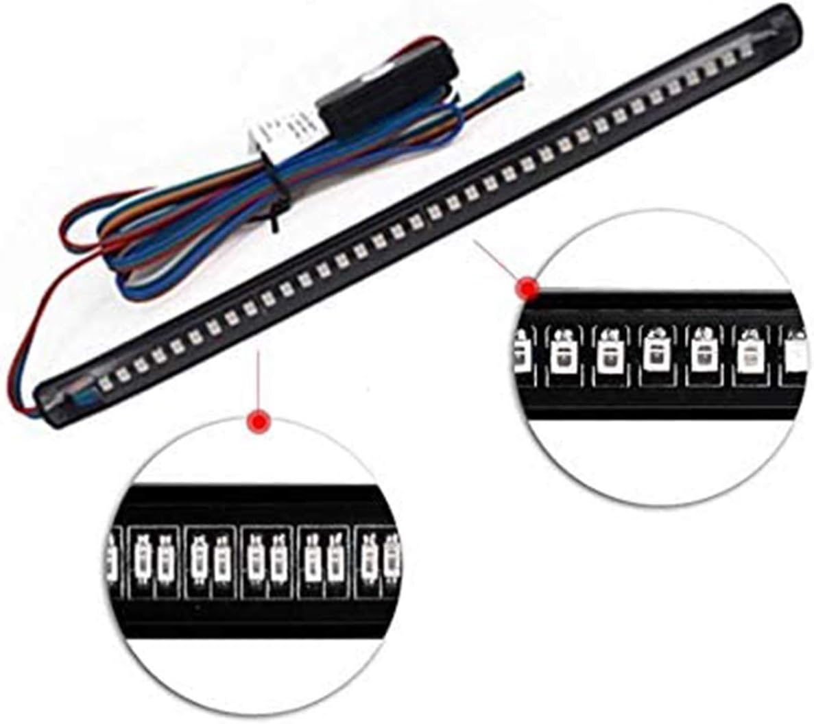 Barra de luz intermitente de 36 LED universal para motocicleta, luz intermitente, indicador LED, lámpara piloto de iluminación de motocicleta, giro