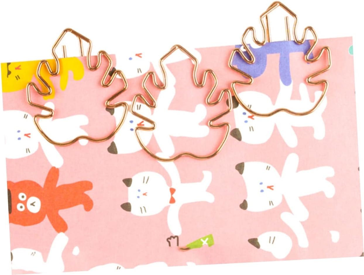 MAGICLULU Clip de papel escolar 20 piezas Oficina Animal Monstera Leaf Creative Clips