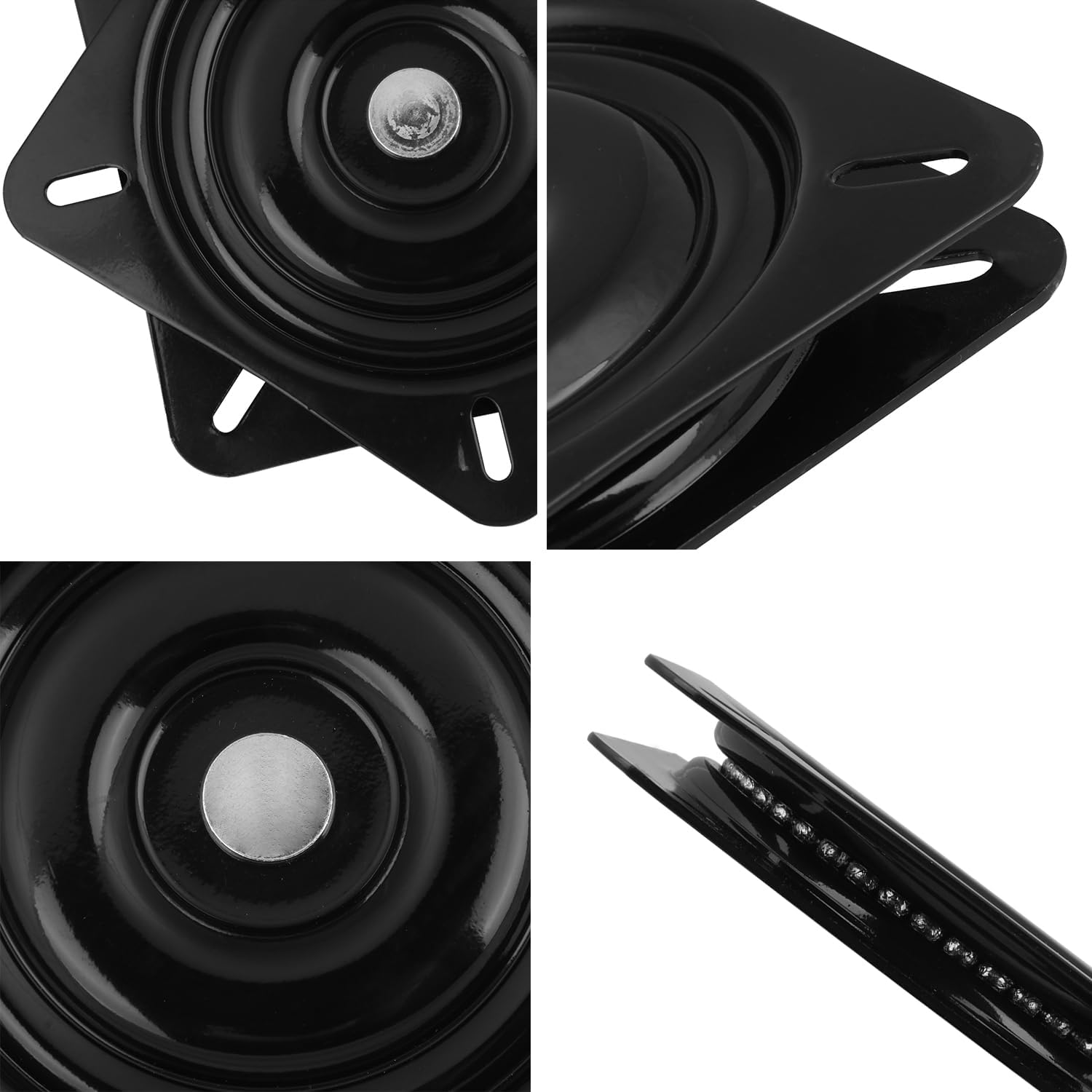 GENHAKON 5 taburetes giratorios de 6.25 pulgadas, placa giratoria para silla reclinable o muebles