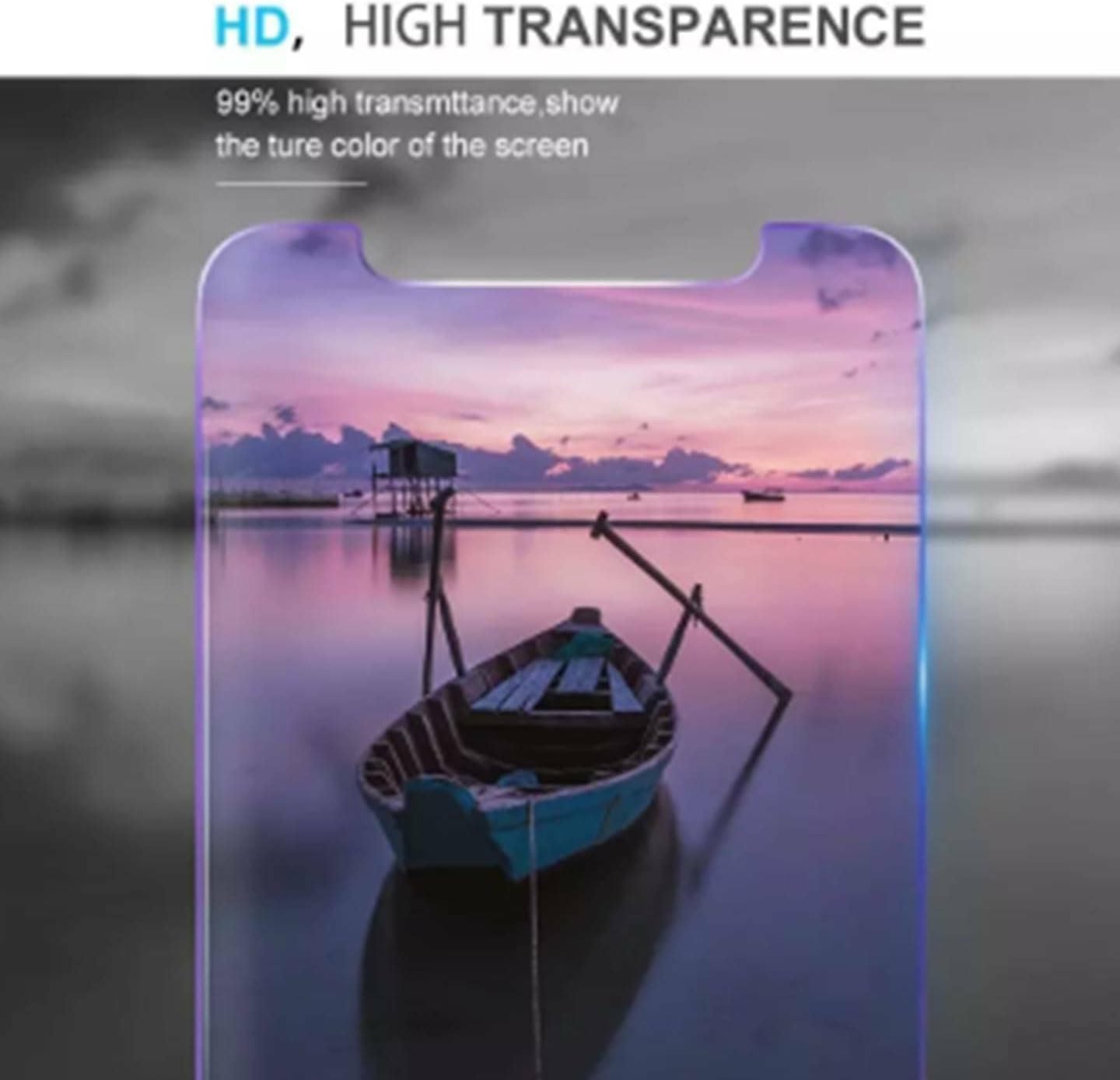 Protector de pantalla de vidrio templado para iPhone 15 Pro Max, antiluz azul protección ocular