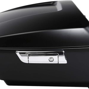 TCT-MOTORPARTS Paquete de cajuela King Tour Pack negro mate con cierres para Harley Touring Road King, Road Glide, Street Glide, Electra Glide TCT-MOTORPARTS Paquete de cajuela King Tour Pack negro mate con cierres para Harley Touring Road King, Road Glide, Street Glide, Electra Glide