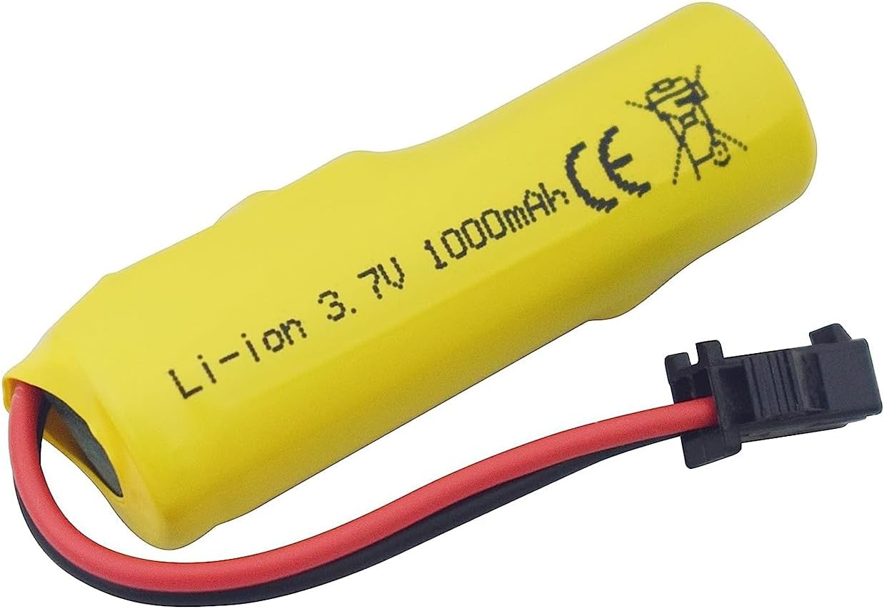 PUOO Batería de iones de litio de 3.7 V 1000 mAh con cable de carga USB para TB202 TB201 TM201 TM202 TC141 DE35 DE38 DE40 DE50 RC Stunt Car RC
