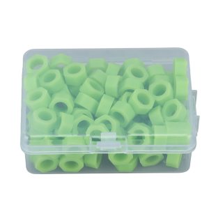 100pcs Código Dental Anillos Silicona Código de Color Instrumento Anillos para Instrumentos Identificación (Verde) 100pcs Código Dental Anillos Silicona Código de Color Instrumento Anillos para Instrumentos Identificación (Verde)