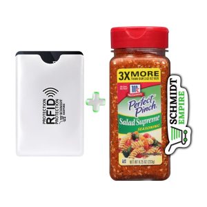 McCormick Perfect Pinch Salad Supreme Seasoning, 8.25 onzas de especias y condimentos mixtos + 1 protector de tarjeta SchmiidtEmpire + adhesivo McCormick Perfect Pinch Salad Supreme Seasoning, 8.25 onzas de especias y condimentos mixtos + 1 protector de tarjeta SchmiidtEmpire + adhesivo