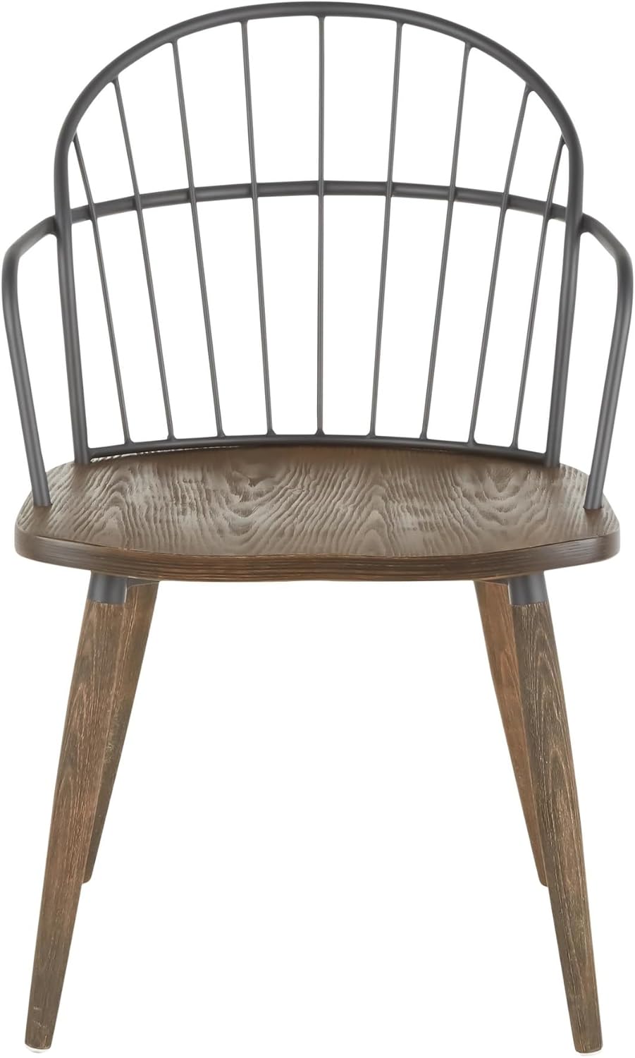 LumiSource Riley – Silla con brazos, sillas de comedor de madera, silla de comedor de granja, sillas de cocina para mesa de comedor