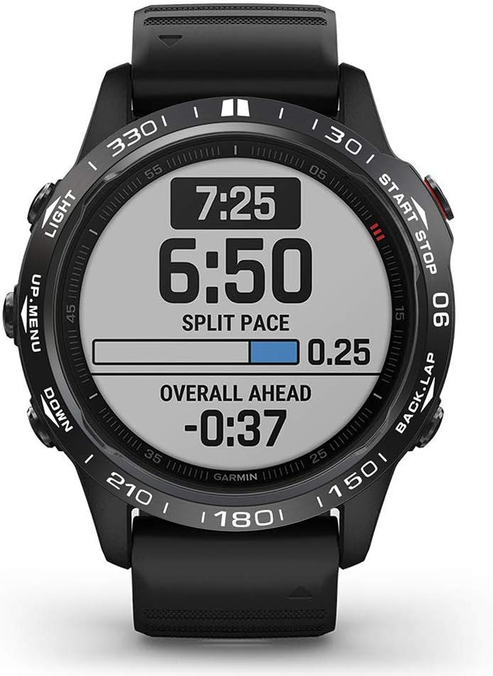 Anillo de bisel para reloj Garmin Fenix 6X6X Pro, KTAB Premium acero inoxidable reloj bisel anillo adhesivo cubierta anti arañazos y colisión