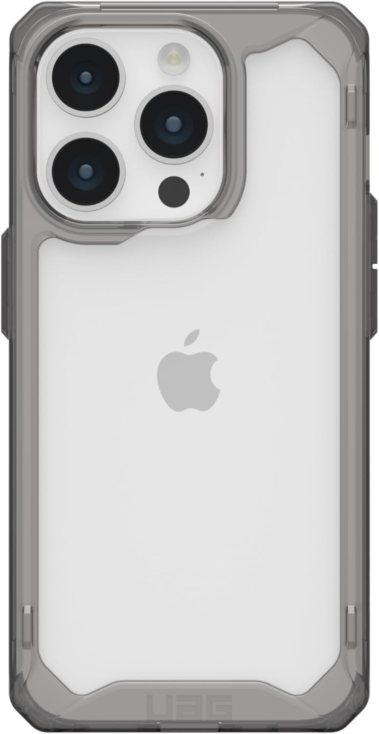 URBAN ARMOR GEAR UAG – Funda compatible con iPhone 15 Pro de 6.1 pulgadas, cubierta protectora resistente a las caídas de grado militar transparente