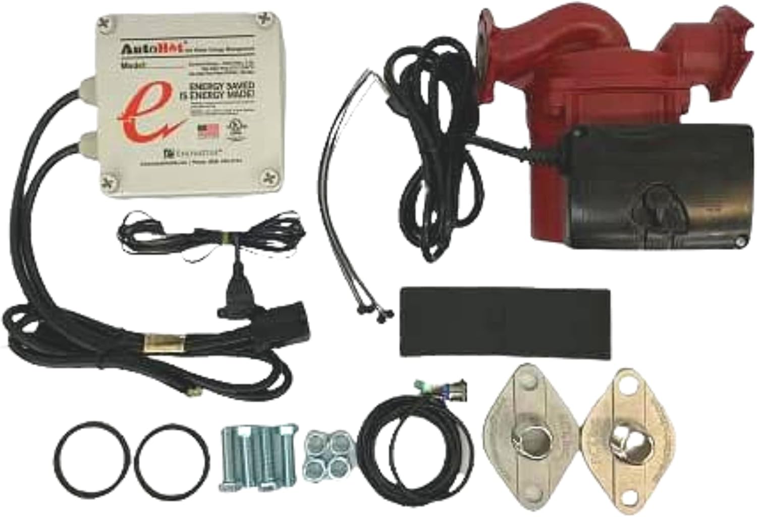 DR099A Kit de bomba de agua eléctrica – Bomba de circulación de recirculación de agua caliente con múltiples opciones de ajuste, LCD para visión y