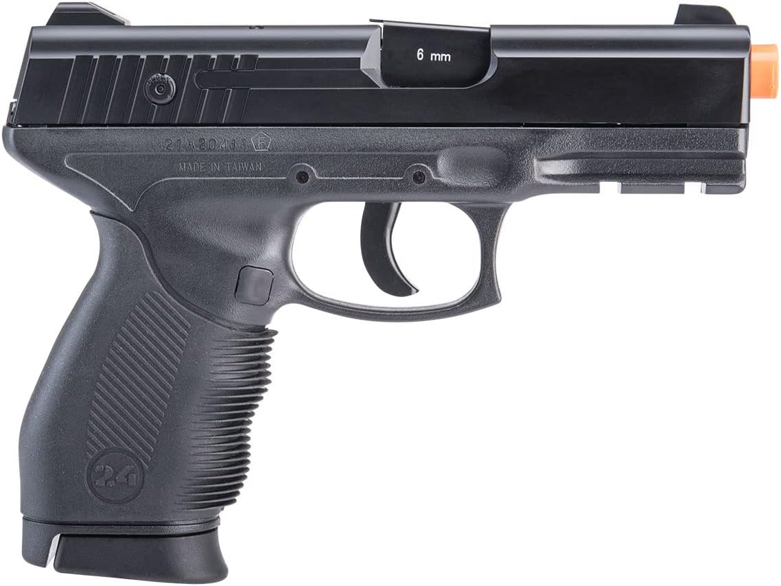 Swiss Arms Pistola de aire comprimido con resorte de alta calidad 247 con marco de salto y riel, 240-260 FPS