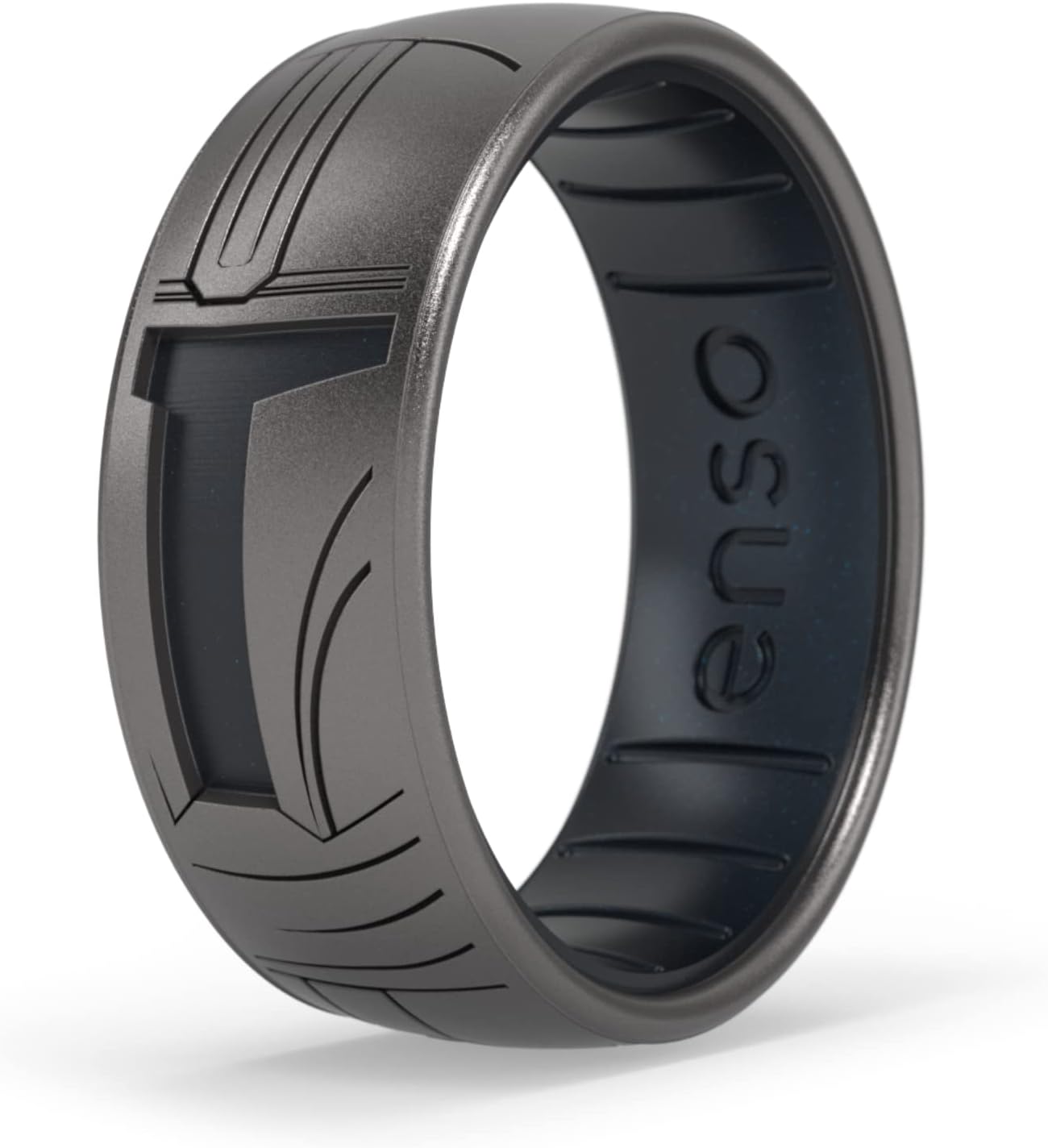 Enso Rings Anillo de silicona clásico grabado de Star Wars, 0.315 in de ancho, 0.085 in de grosor