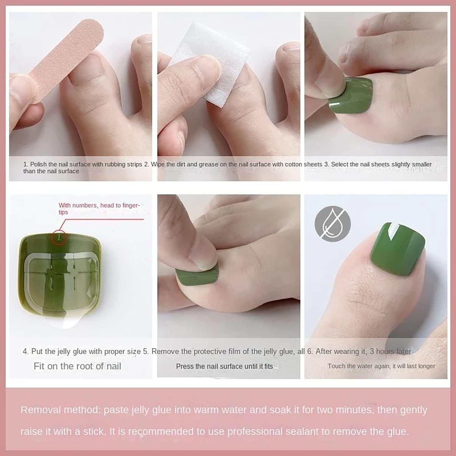 Uñas postizas blancas a presión con forma cuadrada corta, uñas postizas de cobertura completa, uñas acrílicas brillantes con diseño de purpurina,