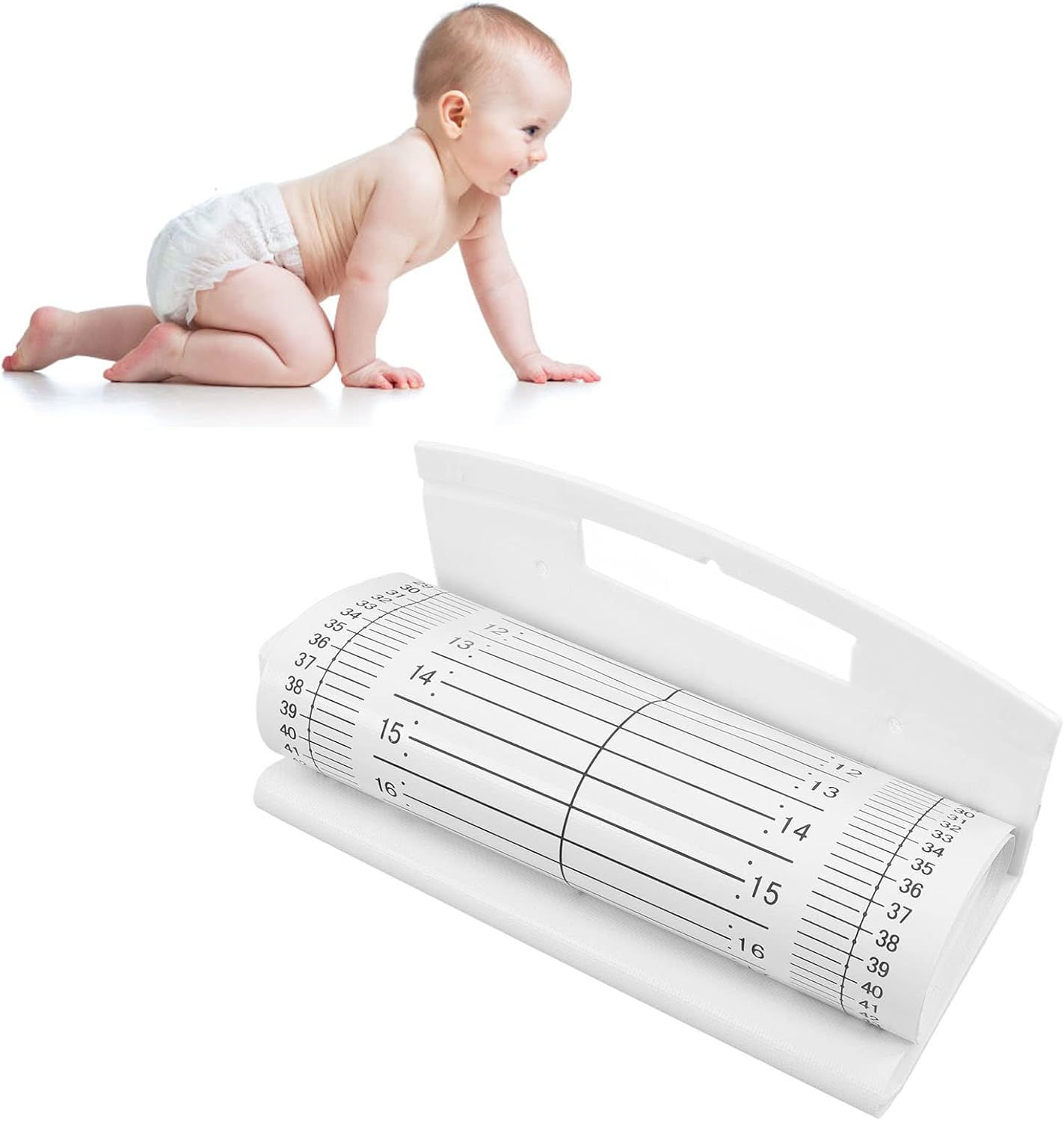 Tapete de medición de regla de altura del infantómetro para bebé, tabla de crecimiento lavable para niños, cinta de tabla de altura lavable para