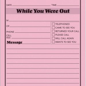 Adams While You Were Out Pads, 4.25 x 5.5 pulgadas, rosa, 50 hojas por bloc, 12 almohadillas por paquete (9711D) Adams While You Were Out Pads, 4.25 x 5.5 pulgadas, rosa, 50 hojas por bloc, 12 almohadillas por paquete (9711D)