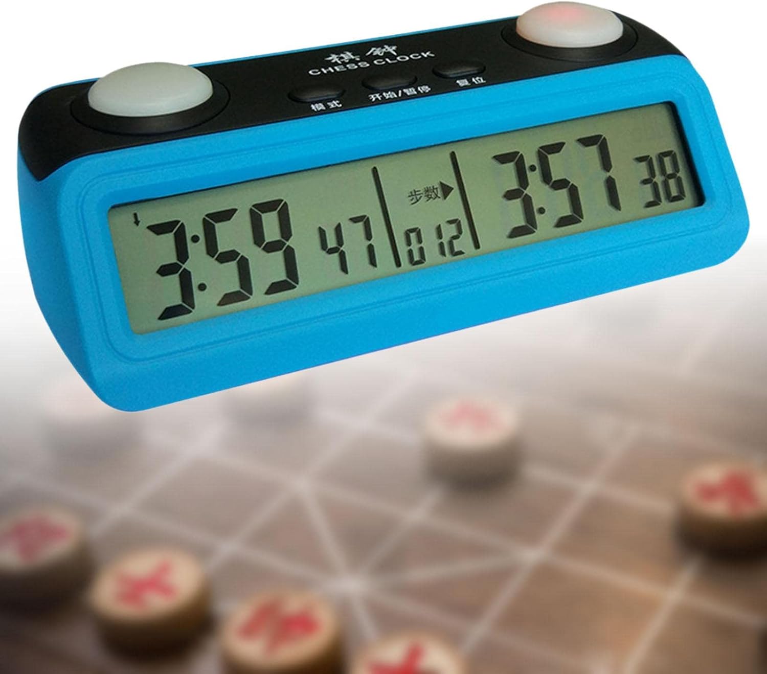 rockible Temporizador de reloj de ajedrez para juegos de mesa, temporizador electrónico de cuenta hacia arriba, temporizador digital de ajedrez para