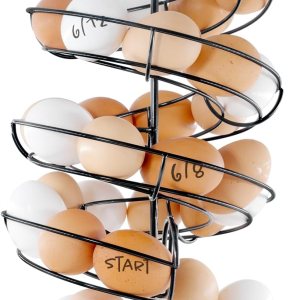 Soporte para huevos frescos, soporte para huevos en espiral con cesta de almacenamiento, soporte para huevos de gallina, almacenamiento de huevos de Soporte para huevos frescos, soporte para huevos en espiral con cesta de almacenamiento, soporte para huevos de gallina, almacenamiento de huevos de