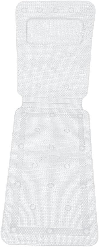 Alfombrilla de baño de cuerpo completo, 1 colchón de spa, antideslizante, cojín de lujo, suave, transpirable, acolchado, para tina, soporte para