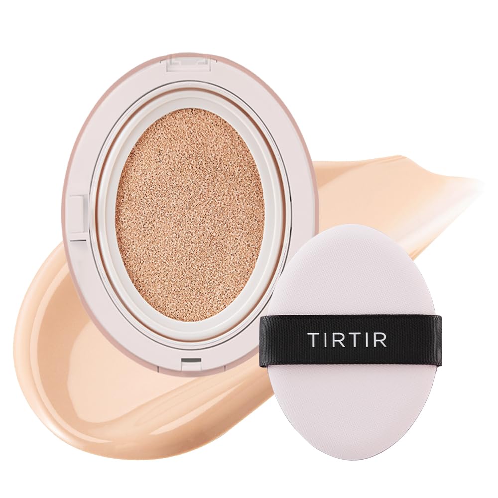 TIRTIR Mask Fit All Cover – Base de maquillaje rosa, alta cobertura, acabado semimate, ligera, impecable, corrige el enrojecimiento, cojín coreano,