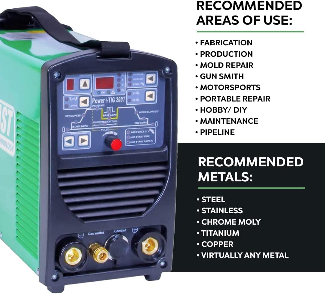 Nuevo Poweri-TIG 200T Digital DC TIGStick Soldador BAJO 2 Amp Arranque, Voltaje Dual 110V220V