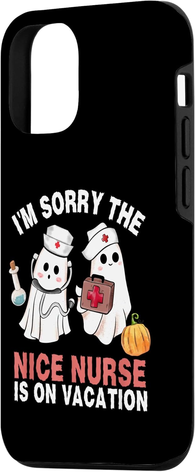 iPhone 14 – Estuche de enfermería para disfraz de Halloween, enfermera y fantasma, para iPhone 14