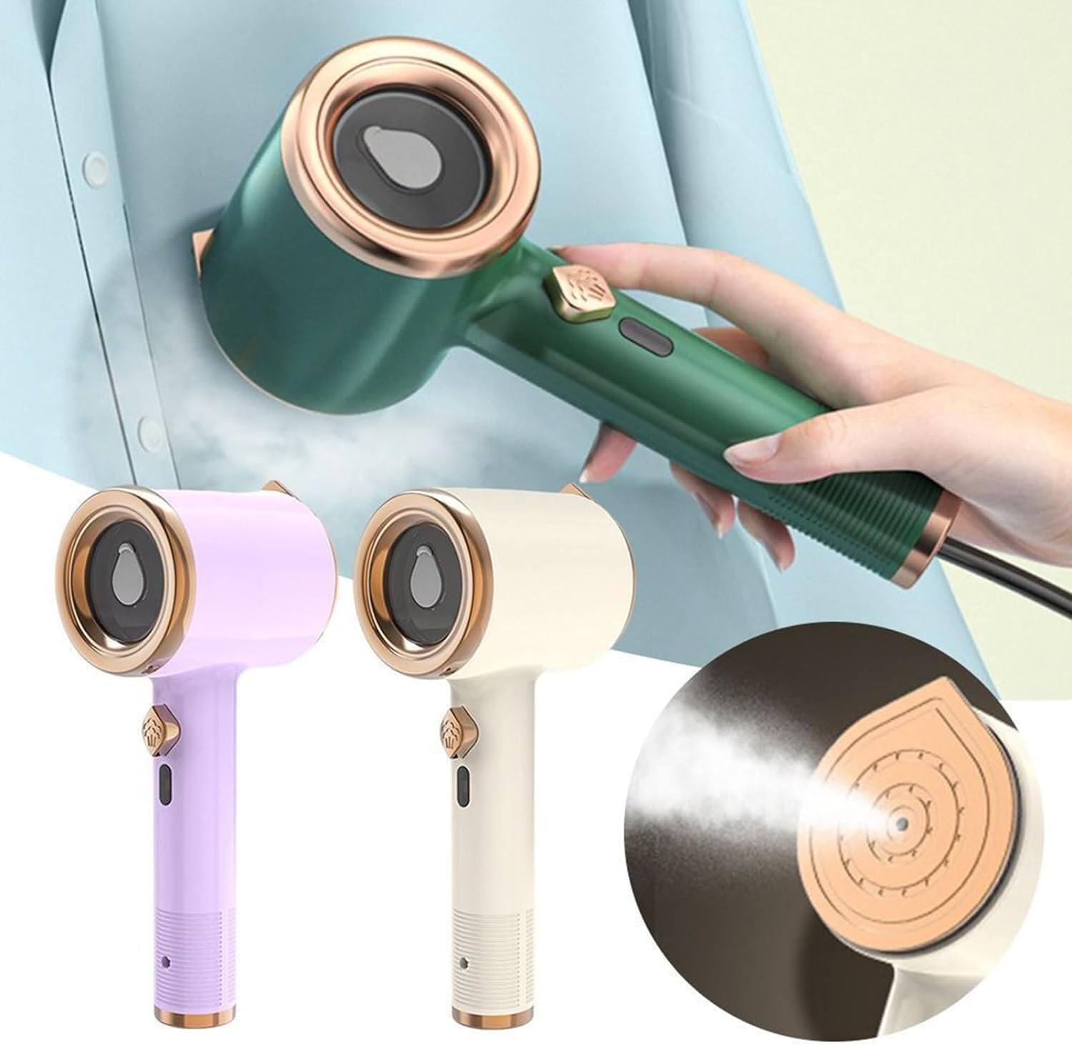 Mini máquina de planchar portátil, vaporizador portátil de mano para ropa, mini máquina de planchar, mini plancha de vapor de viaje, mini plancha de