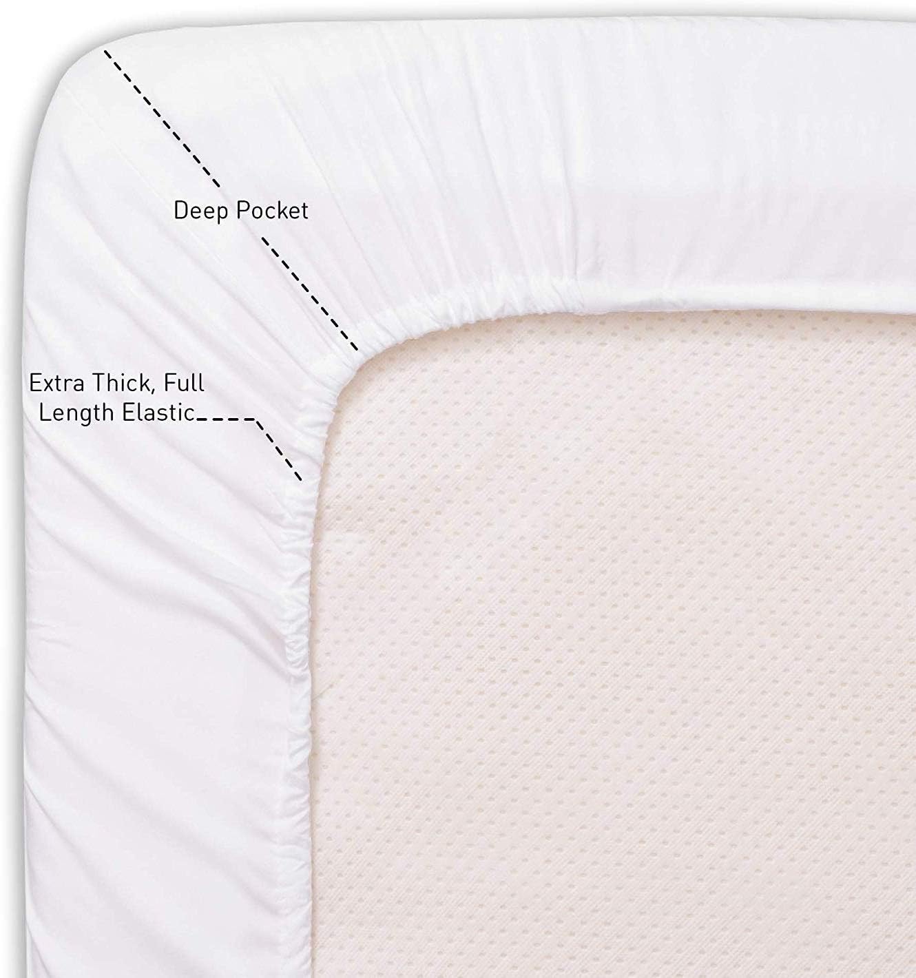 Sábanas de litera para colchón de caravana King (72 x 80), 400 hilos, 100% algodón egipcio, sábanas para colchón de caravana de 10-15 pulgadas,