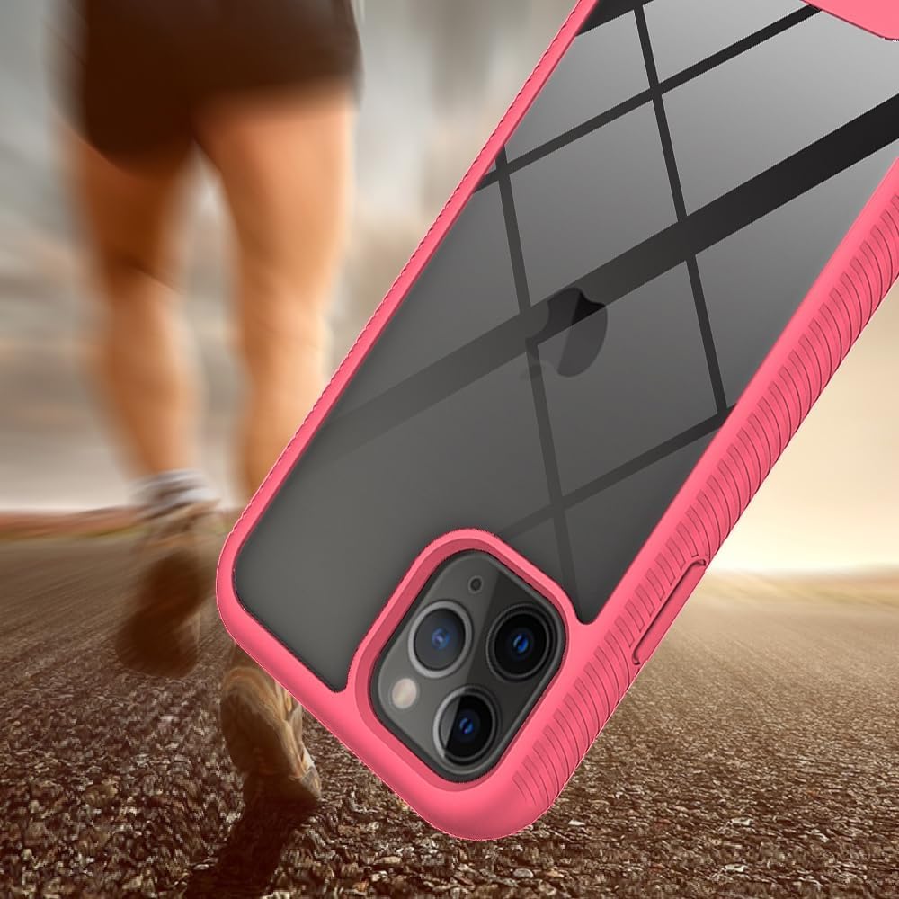 Asuwish Funda de teléfono para iPhone 11 Pro 5.8 con protector de pantalla de vidrio templado y soporte delgado, funda protectora híbrida resistente