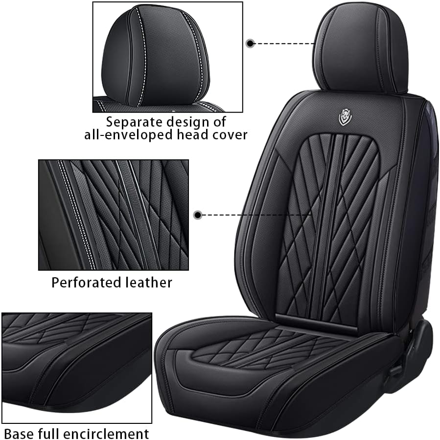 GKreeyen Funda de asiento de automóvil para Mazda CX-90 PHEV 2024, 2 asientos, de piel napa, impermeable, antideslizante, compatible con bolsa de