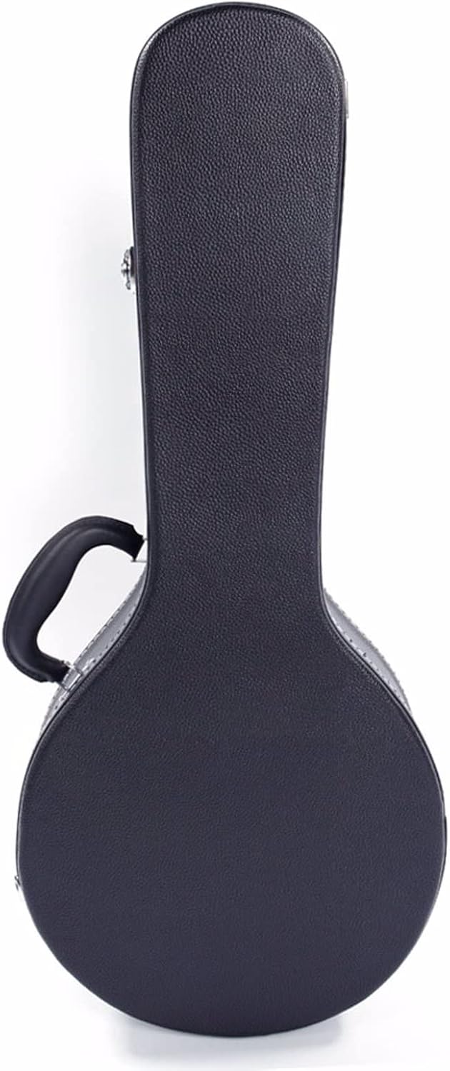 Ktaxon A-Style – Estuche rígido para mandolina, funda de piel rígida de lujo, funda protectora de madera con interior de felpa