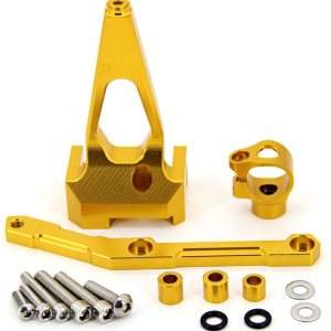 Amortiguador de motocicleta MT-09 MT09 para estabilizar la dirección de la motocicleta, soporte de montaje para Yamaha MT09 FZ09 2013-2019 (color Amortiguador de motocicleta MT-09 MT09 para estabilizar la dirección de la motocicleta, soporte de montaje para Yamaha MT09 FZ09 2013-2019 (color