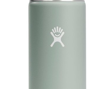 Hydro Flask Botella de boca ancha de acero inoxidable con tapa flexible y aislamiento al vacío de doble pared para café, té y bebidas Hydro Flask Botella de boca ancha de acero inoxidable con tapa flexible y aislamiento al vacío de doble pared para café, té y bebidas