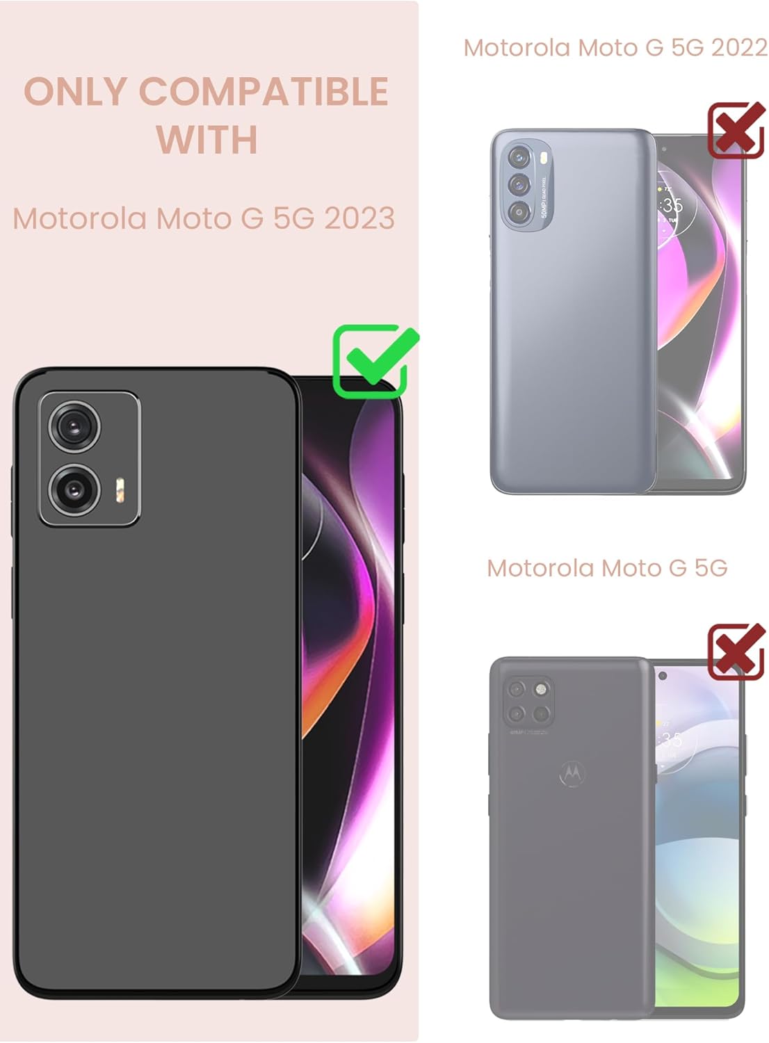 Funda para Motorola Moto G 5G 2023, funda de silicona líquida floral para niñas y mujeres, a prueba de golpes, antiarañazos, funda de protección