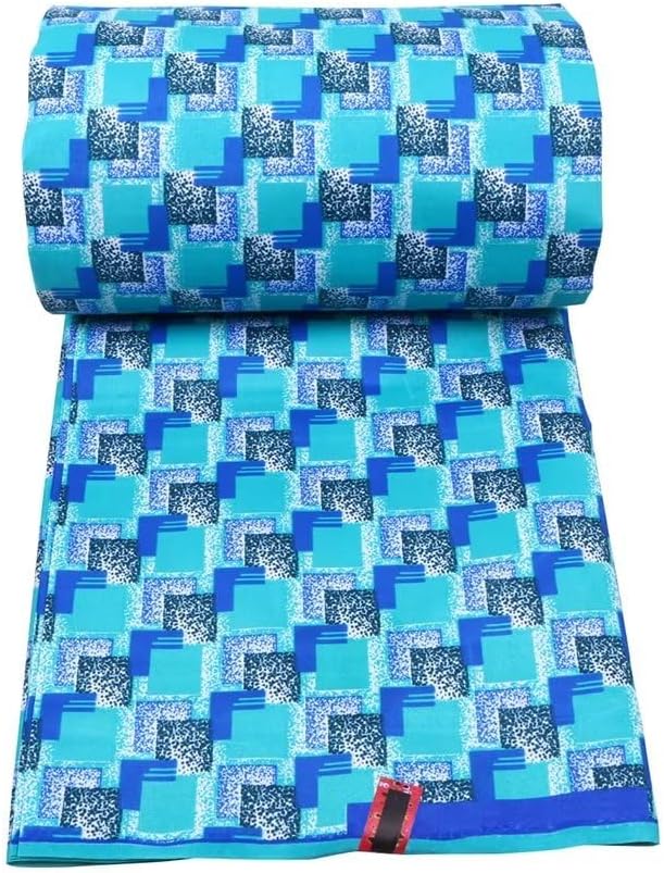 Tela africana 6 yarda impresa tela africana Ankara tela de cera para vestido de fiesta