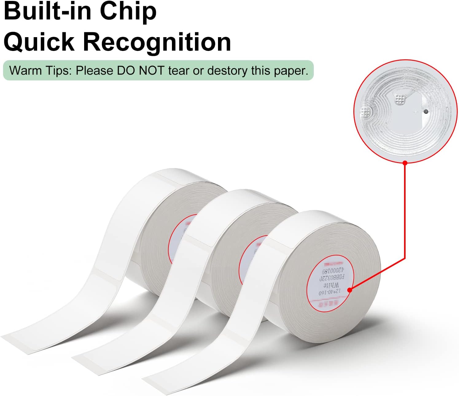 Etiquetas navideñas D11 D110 D101 – Papel adhesivo para impresora (0.47 x 1.18 pulgadas) con autoadhesivo para impresora Niimbot D11D110D101, JADENS