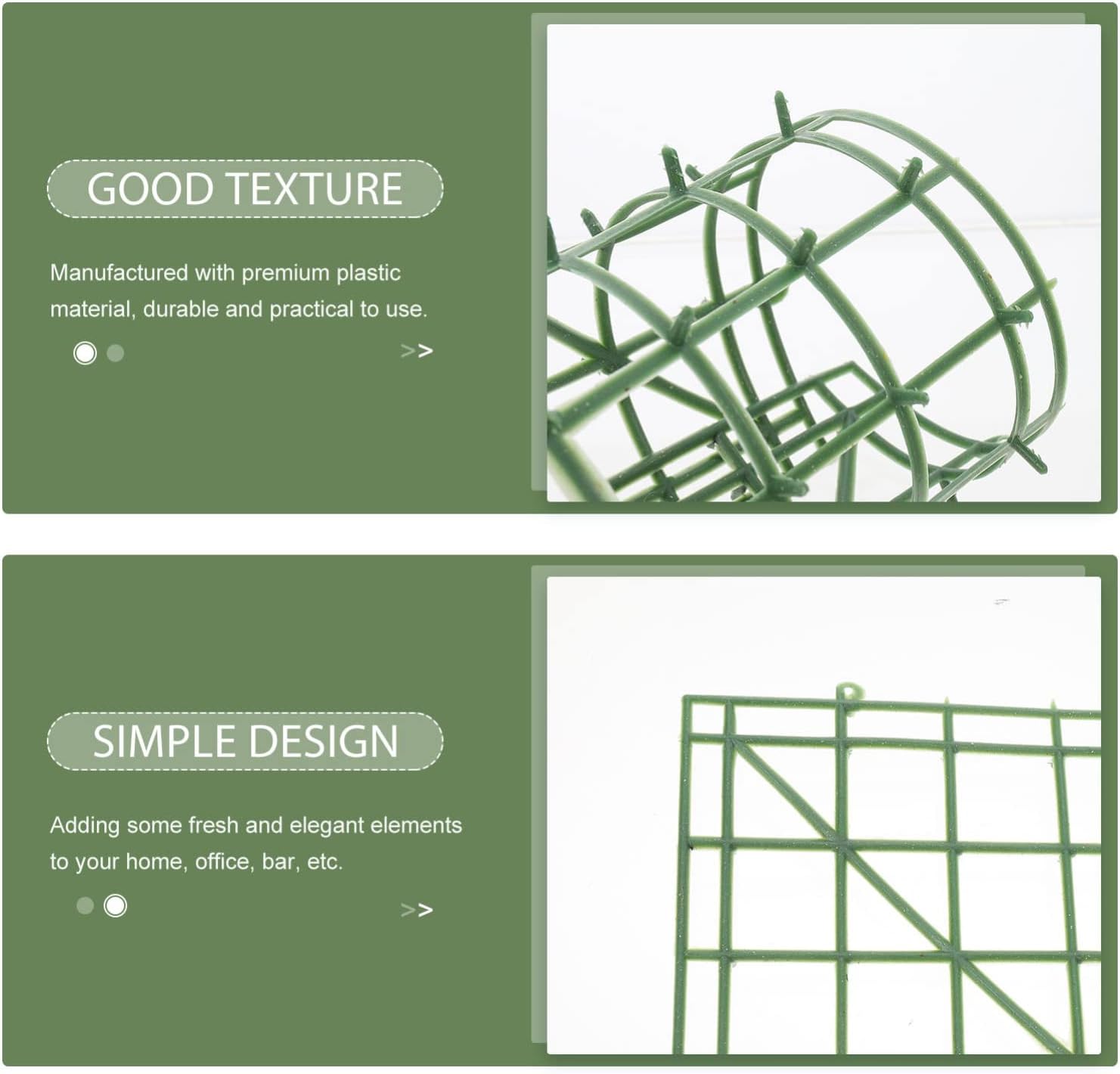 FOMIYES 8 paneles de rejilla de flores artificiales, marco de pared de flores, arcos de pared, telón de fondo, marcos de valla de plástico para