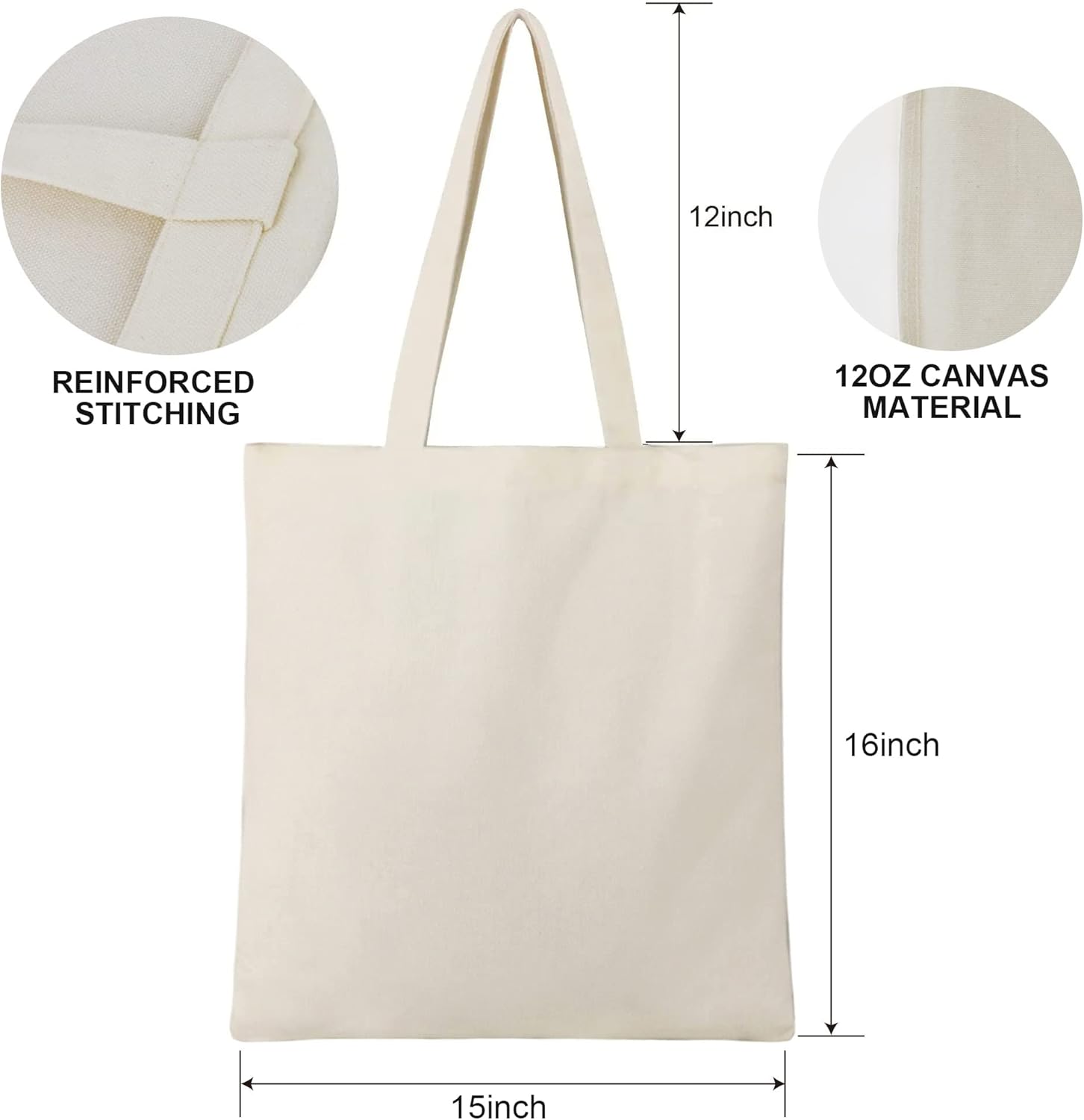 BeeGreen – Bolsa de lona de 12 onzas para mujeres o profesores, regalo para ir de compras o para el Día de la Madre