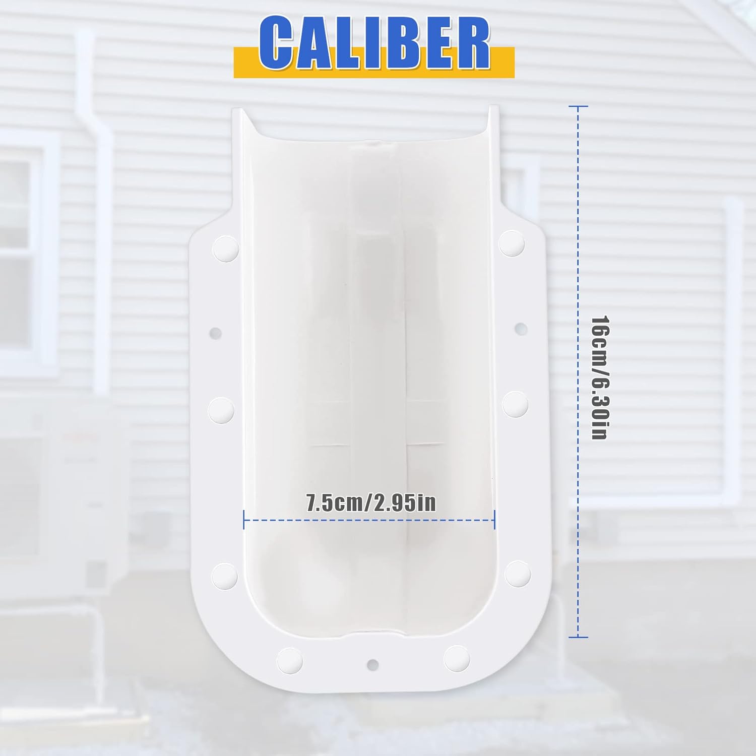 Kit de cubierta de línea de PVC, accesorios de cubierta de tubería para aires acondicionados (cubierta de pared de entrada)