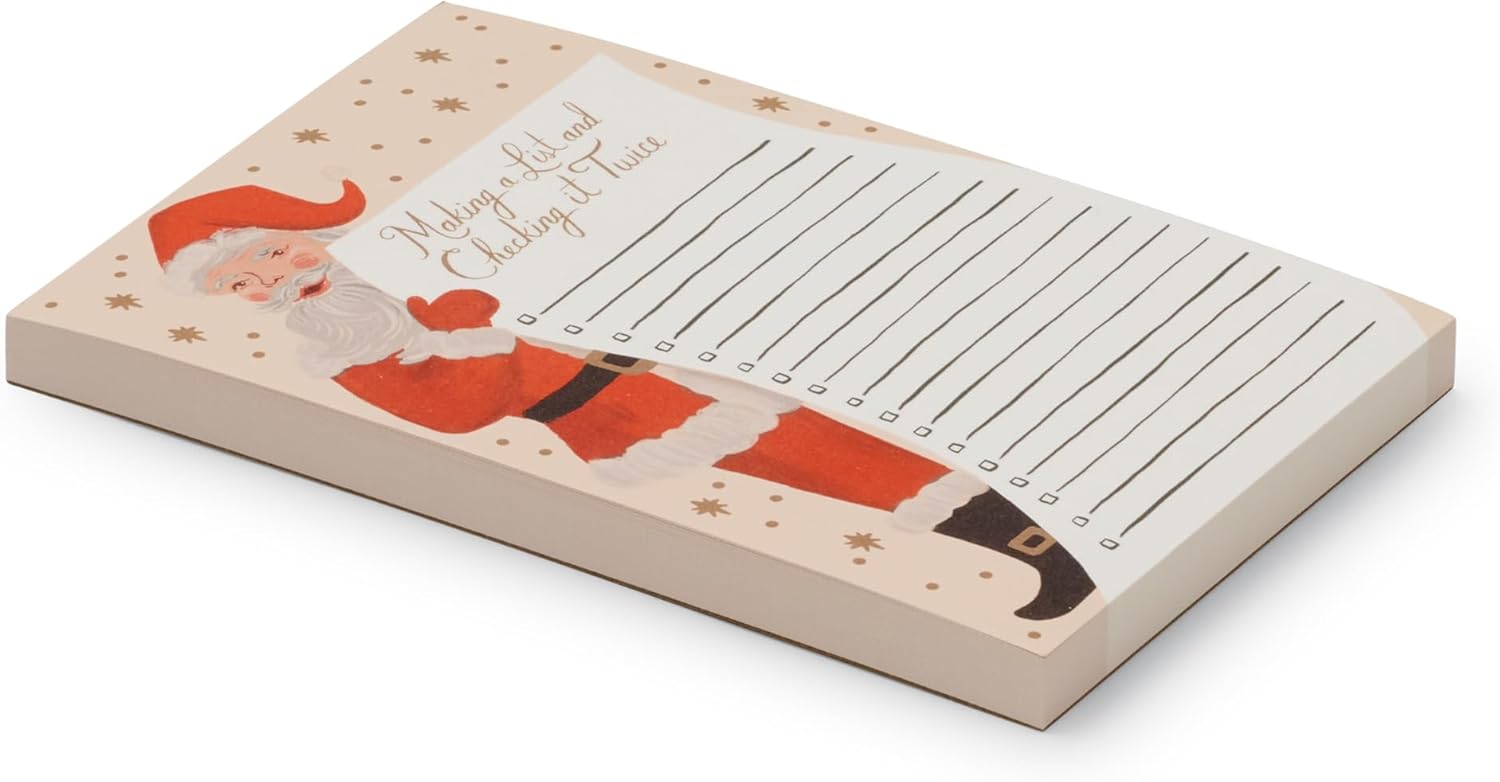 RIFLE PAPER CO. Paquete de bloc de notas y bolígrafo de gel  Bloc de notas de Navidad para listas de tareas, notas y entradas de diario, regalos de
