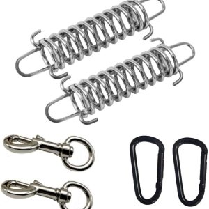Correa para perro de metal que absorbe los golpes, hebilla de resorte, sombra, resorte de acero resistente, tensor de hebilla fija para acampar al Correa para perro de metal que absorbe los golpes, hebilla de resorte, sombra, resorte de acero resistente, tensor de hebilla fija para acampar al