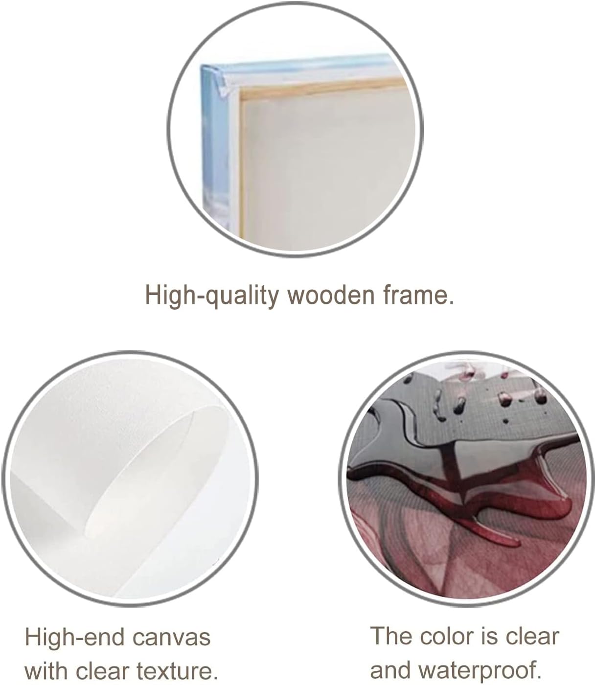 Lienzo de 4 paneles para pared, diseño de Los Ángeles, horizonte, palmeras, gran angular, póster de pintura estirado y enmarcado, decoración de