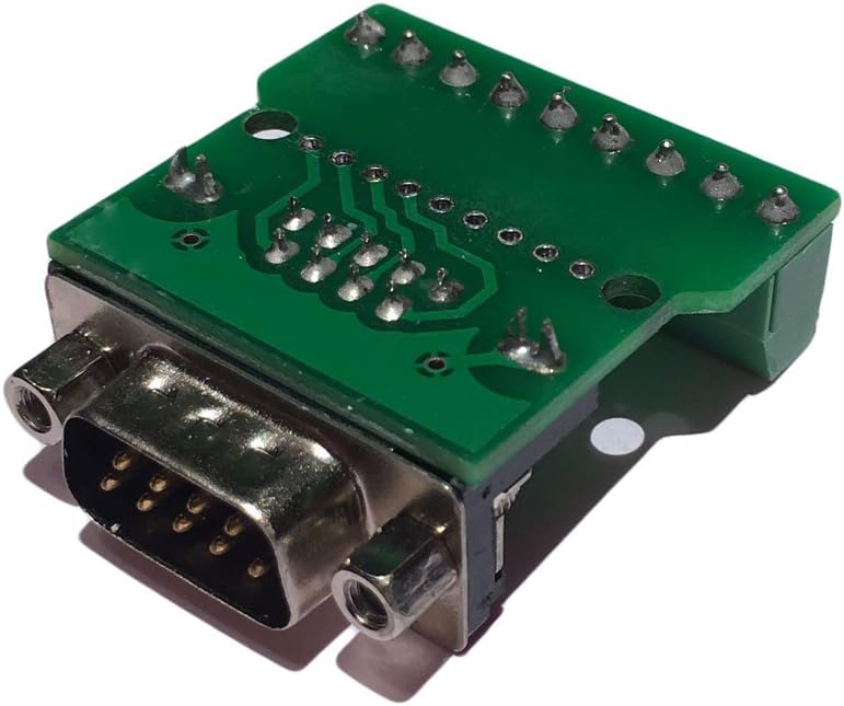 Sysly DB9 RS232 D SUB Adaptador macho a 9 posiciones Terminal Breakout Board 2Pcs